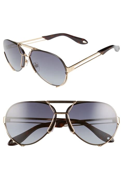 givenchy 65mm square sunglasses|givenchy double bridge aviator sunglasses.